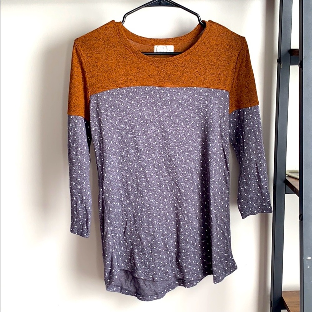 Polka dot navy sweater